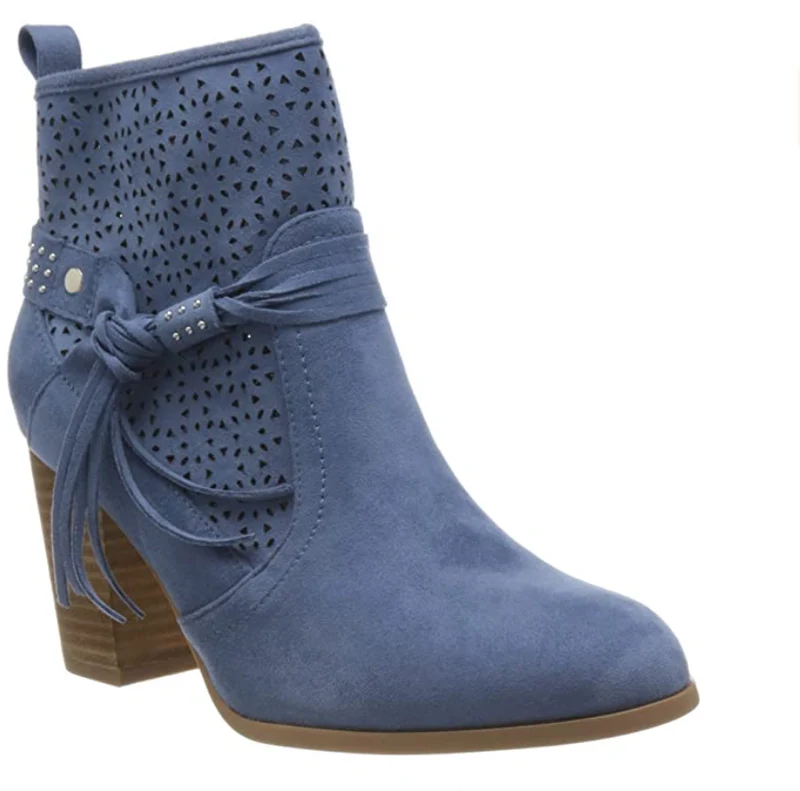 Refresh Dames enkellaars - blauw