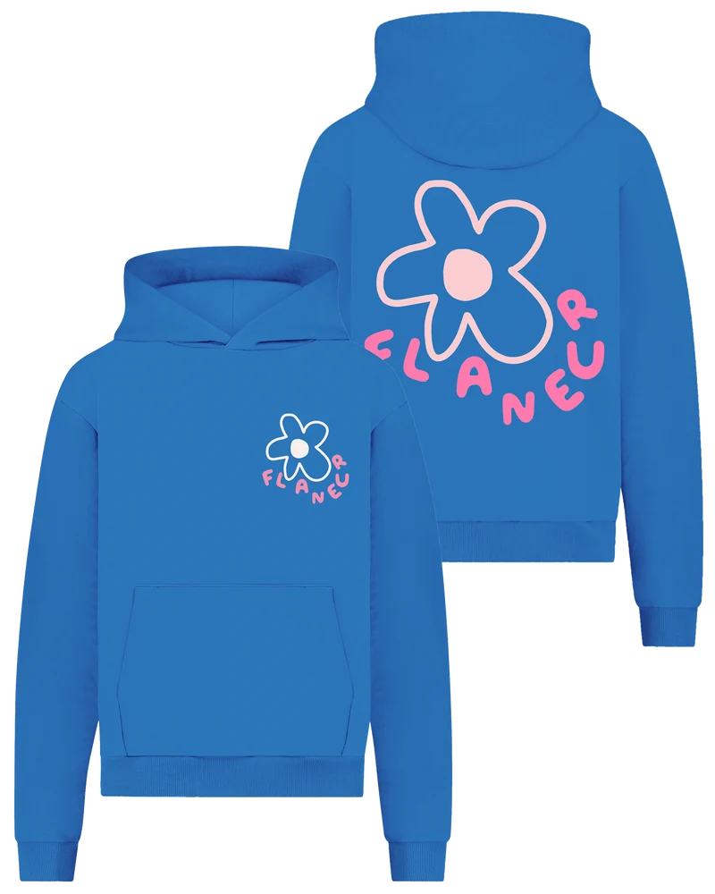 Heren Blossom Hoodie Blauw