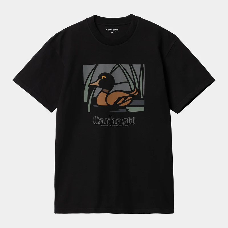 Carhartt WIP Heren Duck Pond T-shirt met korte mouwen - Zwart
