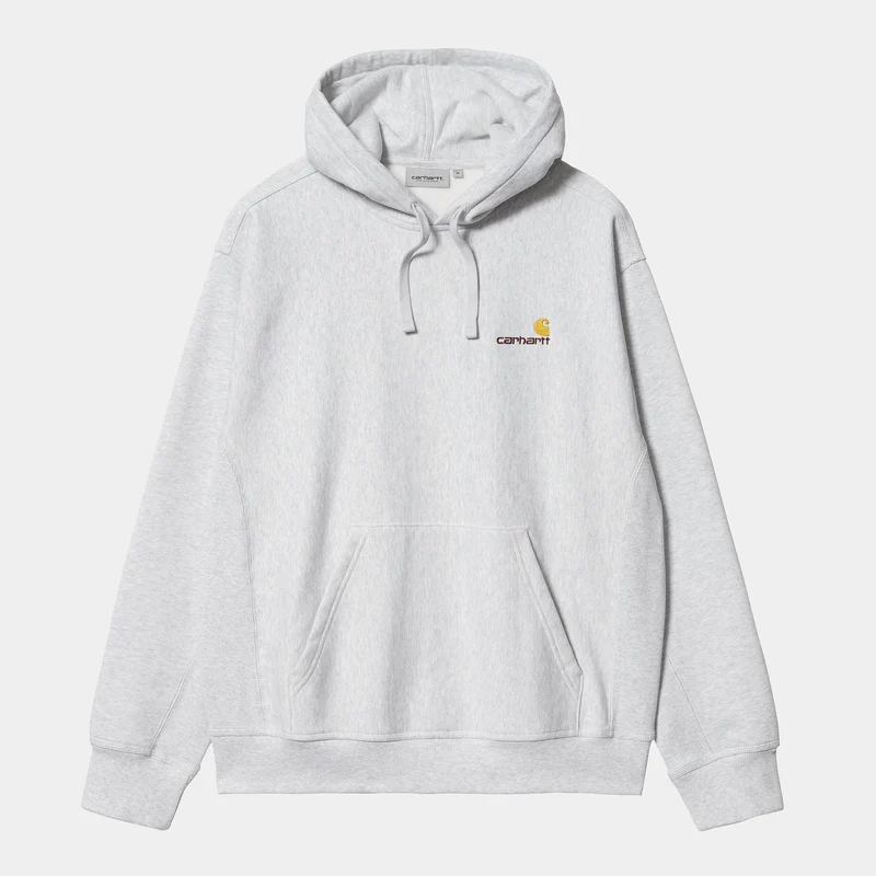 Carhartt WIP HEREN American Script Sweathoodie - Ash Heather