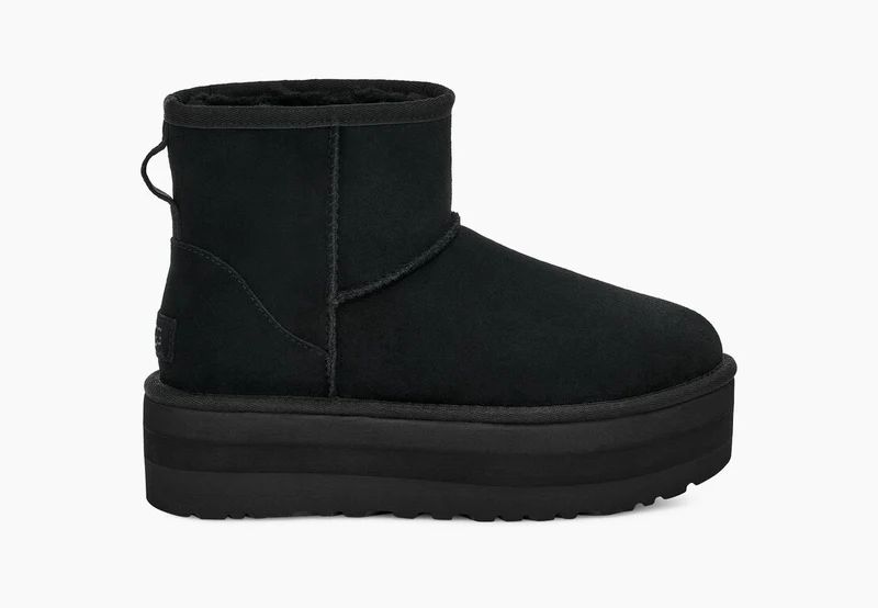 UGG Klassieke mini-platformlaarzen voor dames - zwart