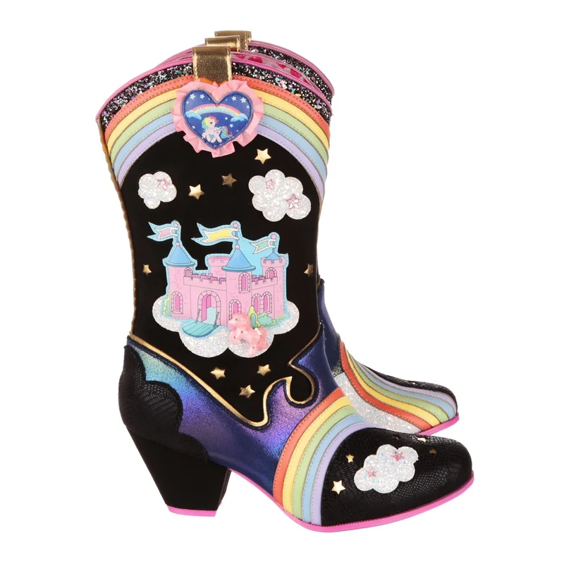 Irregular Choice DAMES My Little Pony Regenboogbruglaars - Zwart
