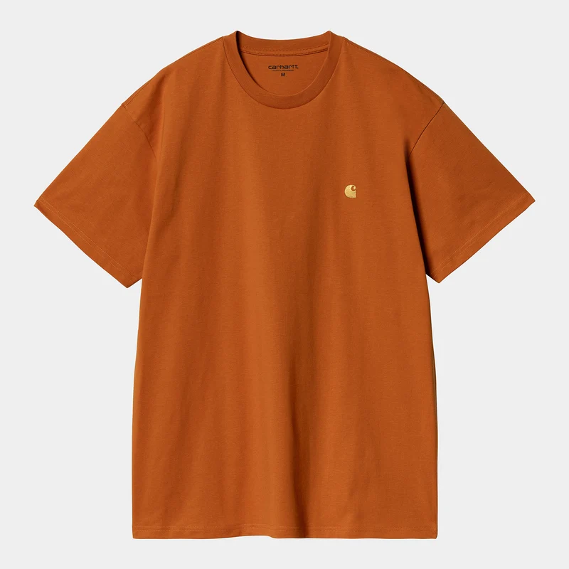 Carhartt WIP Heren Chase T-shirt met korte mouwen - kurkuma