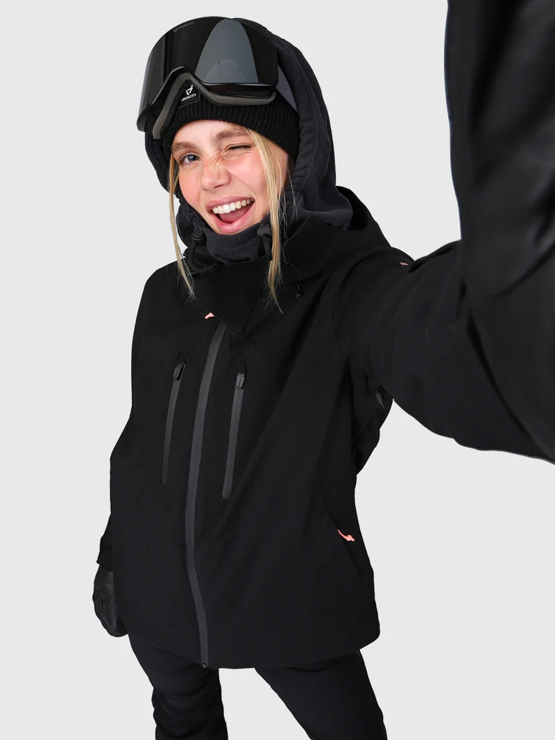 Avamena Women Snow Jacket | Black