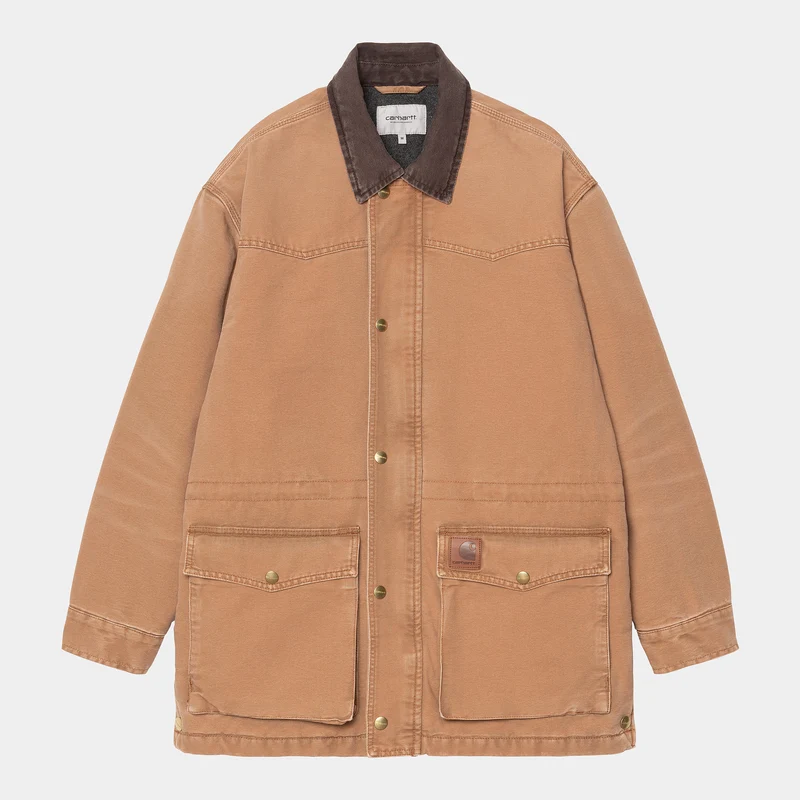 Carhartt WIP Heren OG Santa Fe jas - Hamilton Brown / Tobacco Stone Canvas