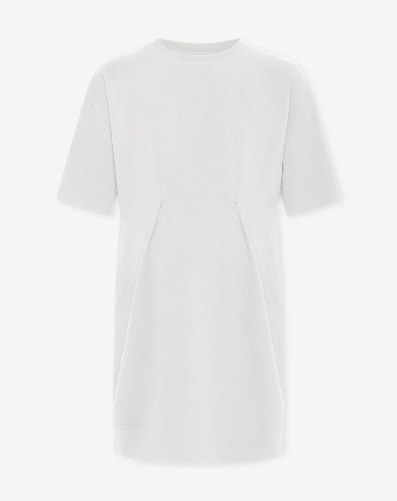PLEATY DRESS MATERNITY CRÈME