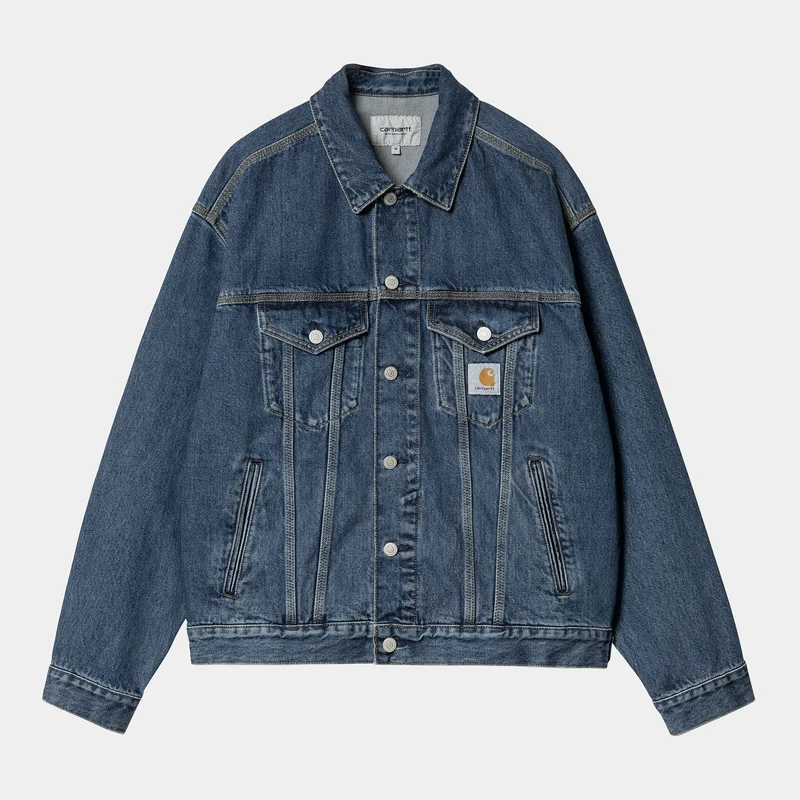 Carhartt WIP Heren Helston-jack - Blue Cloud Stone