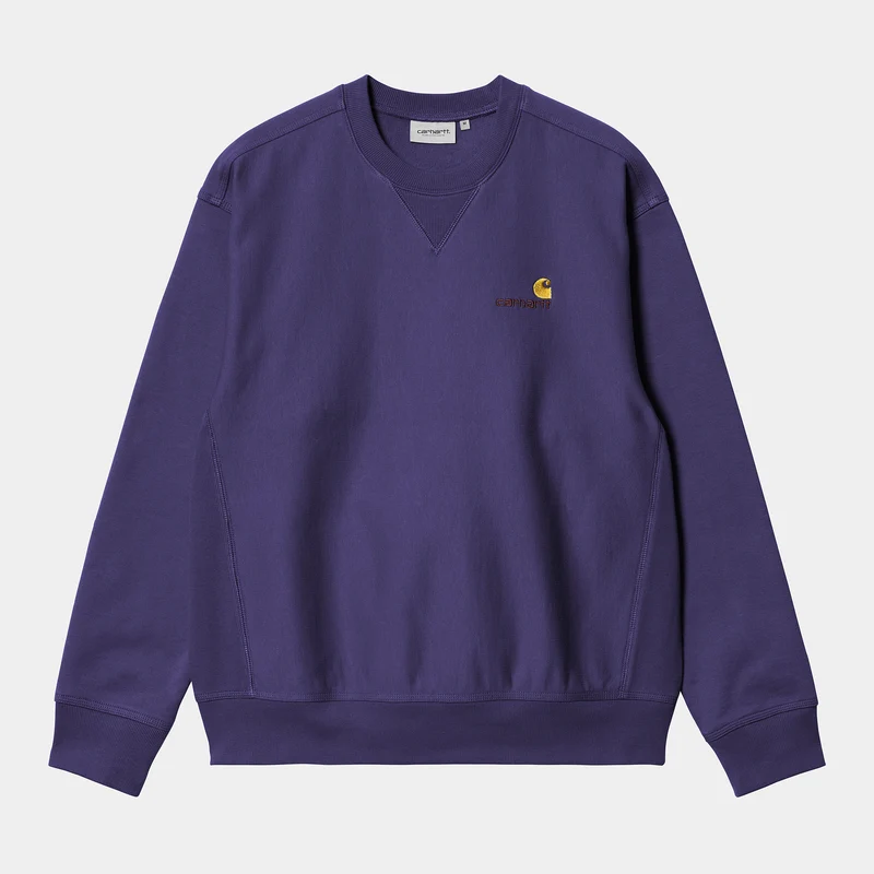 Carhartt WIP HEREN American Script Sweatshirt - Aura