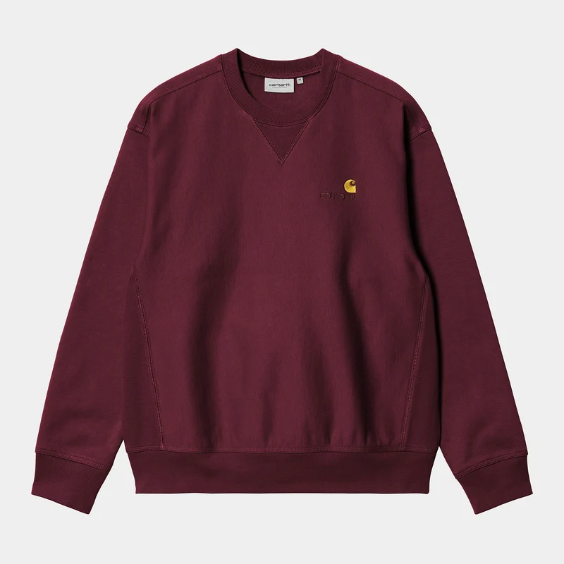 Carhartt WIP HEREN American Script Sweatshirt - Malbec