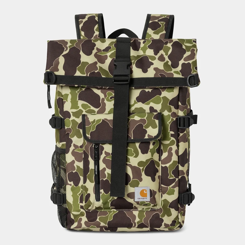 Carhartt WIP HEREN Philis Rugzak - Camouflage Eendengroen