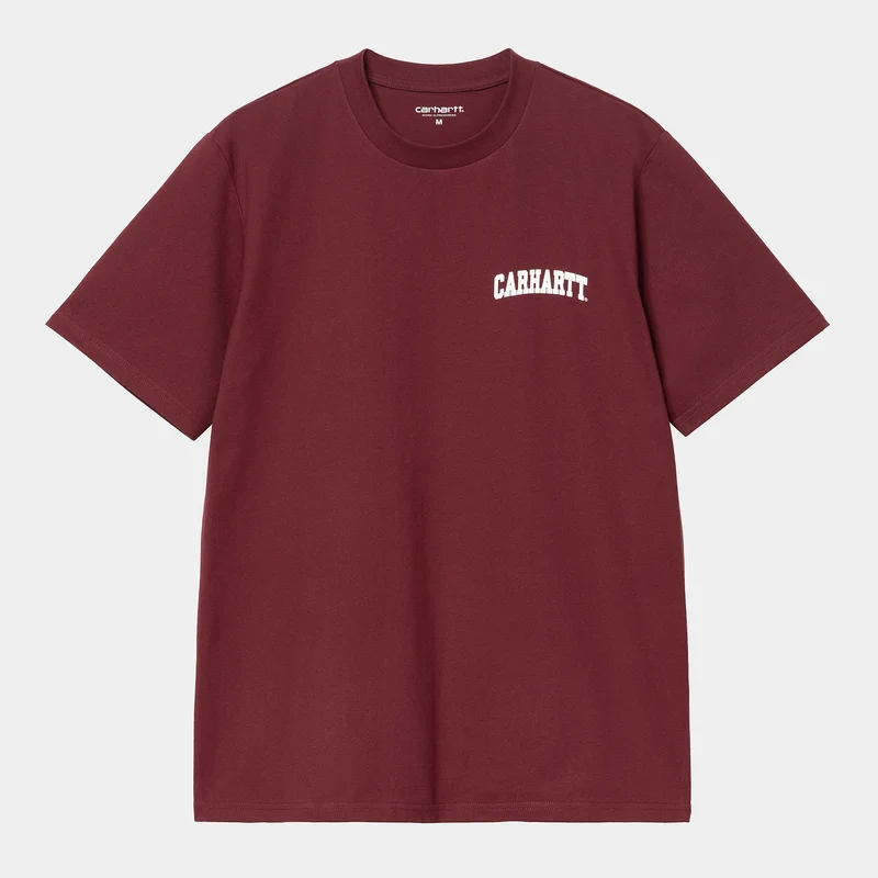 Carhartt WIP Heren University Script T-shirt - Malbec