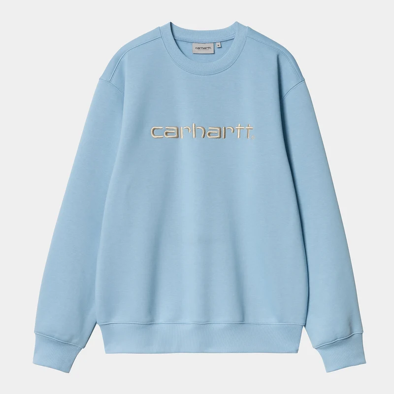 Carhartt WIP HEREN Carhartt WIP Sweattop - Bluebird / Fleur De Sel