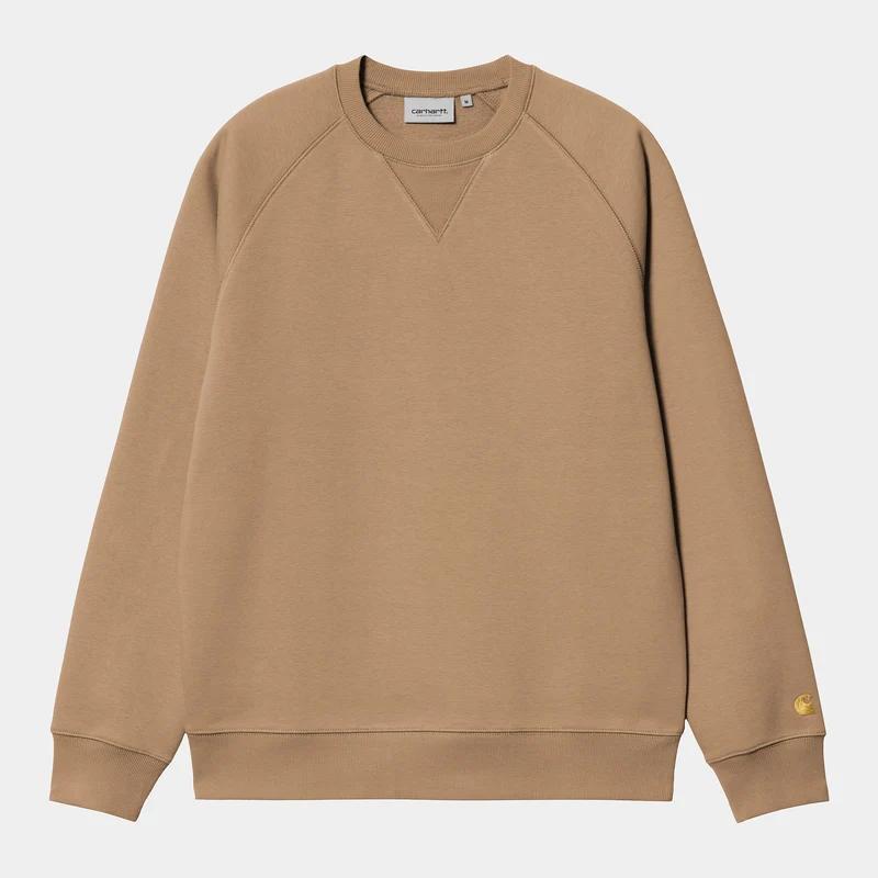 Carhartt WIP Heren Chase Sweat Top - Dusty Hamilton Bruin