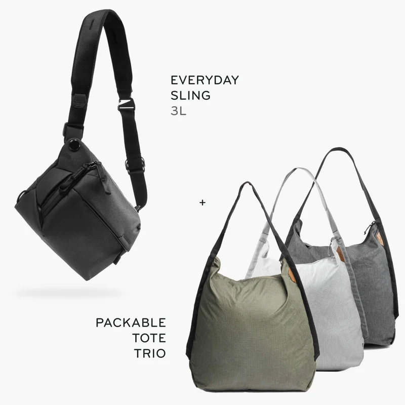 3L Everyday Sling + Bundle 1 | Black