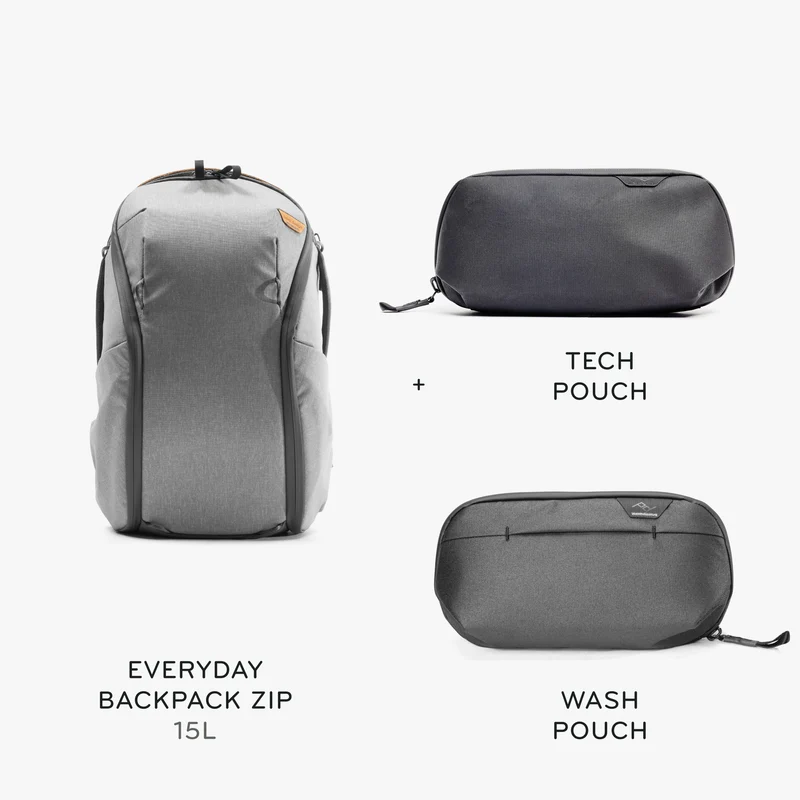 15L Everyday Backpack Zip + Bundle 1 | Ash