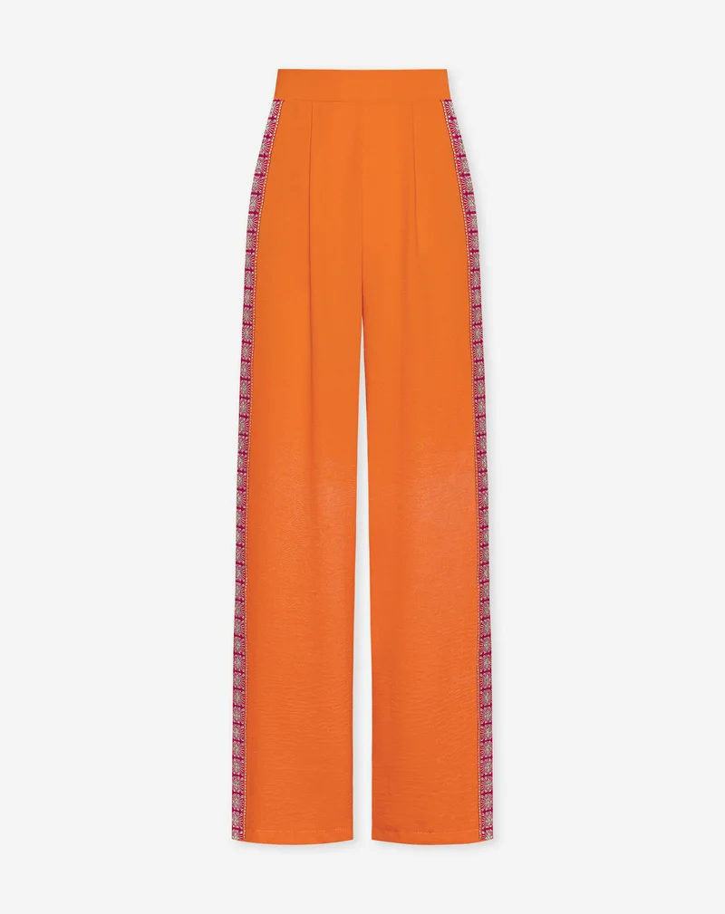 JULIE TAPE PANTALON PETITE ORANJE FUCHSIA