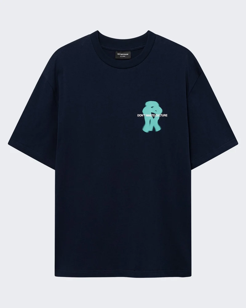 Heren T-shirt met klassieke pasvorm Blauw