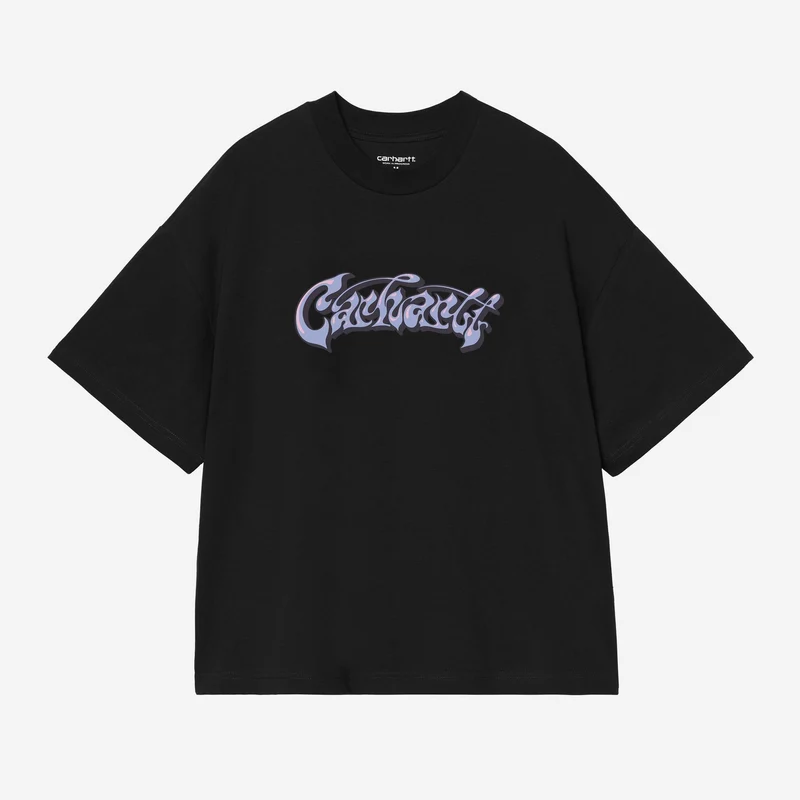 Carhartt WIP Heren T-shirt met snotprint | Zwart