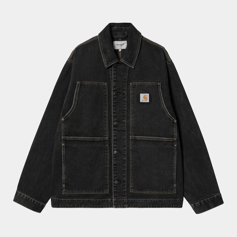 Carhartt WIP Heren OG Double Fronted Jacket - Zwart Stone Washed