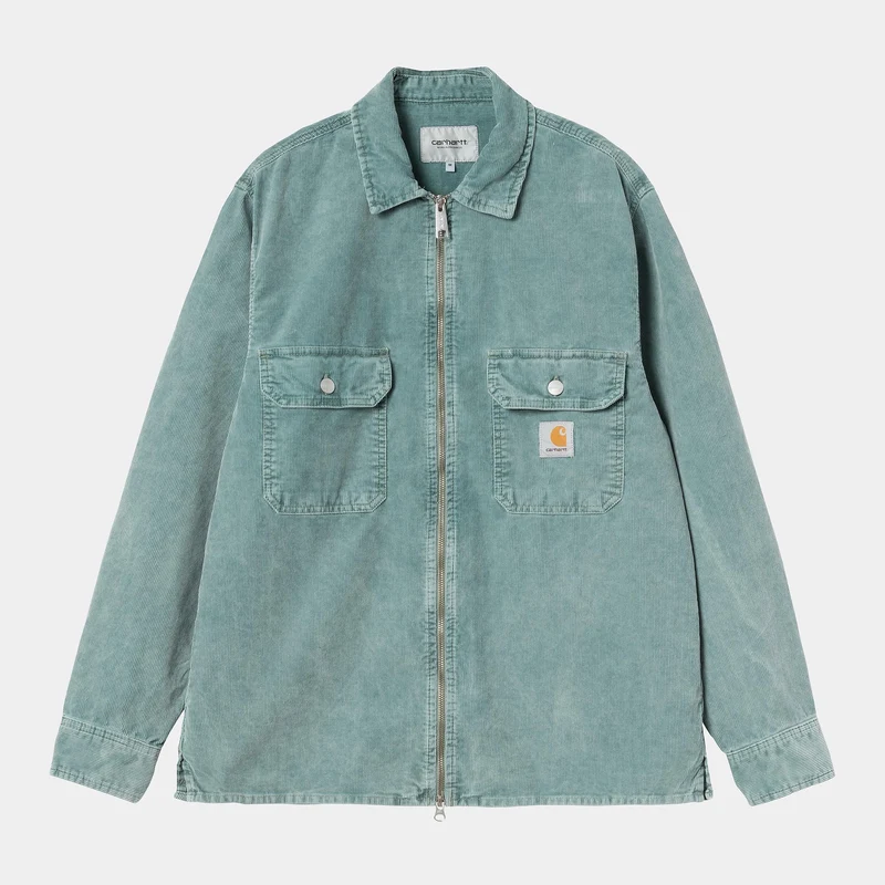 Carhartt WIP Heren Reynold Shirtjack - Zilver Pine