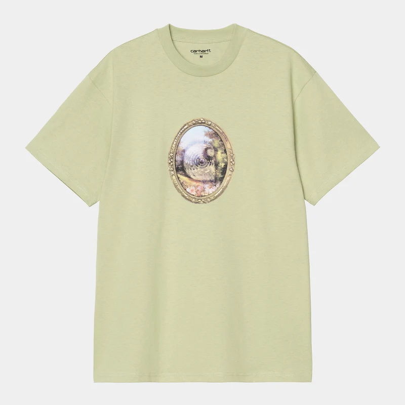Carhartt WIP Heren Mirror T-shirt | Licht olijfgroen