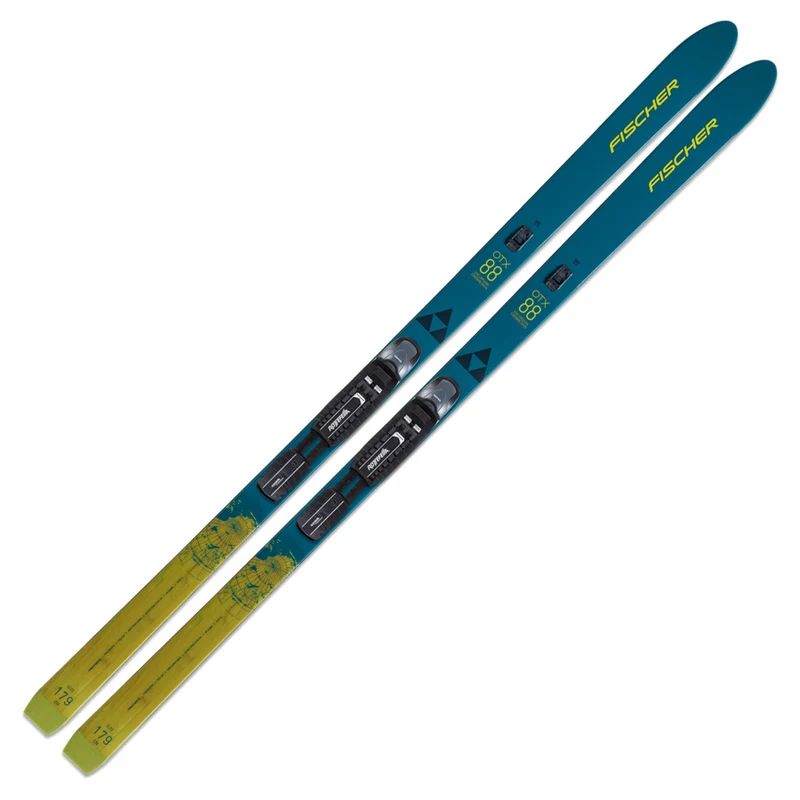 2023 Fischer Excursion 88 EZ Skin Skis w/ BCX Magnum Bindings