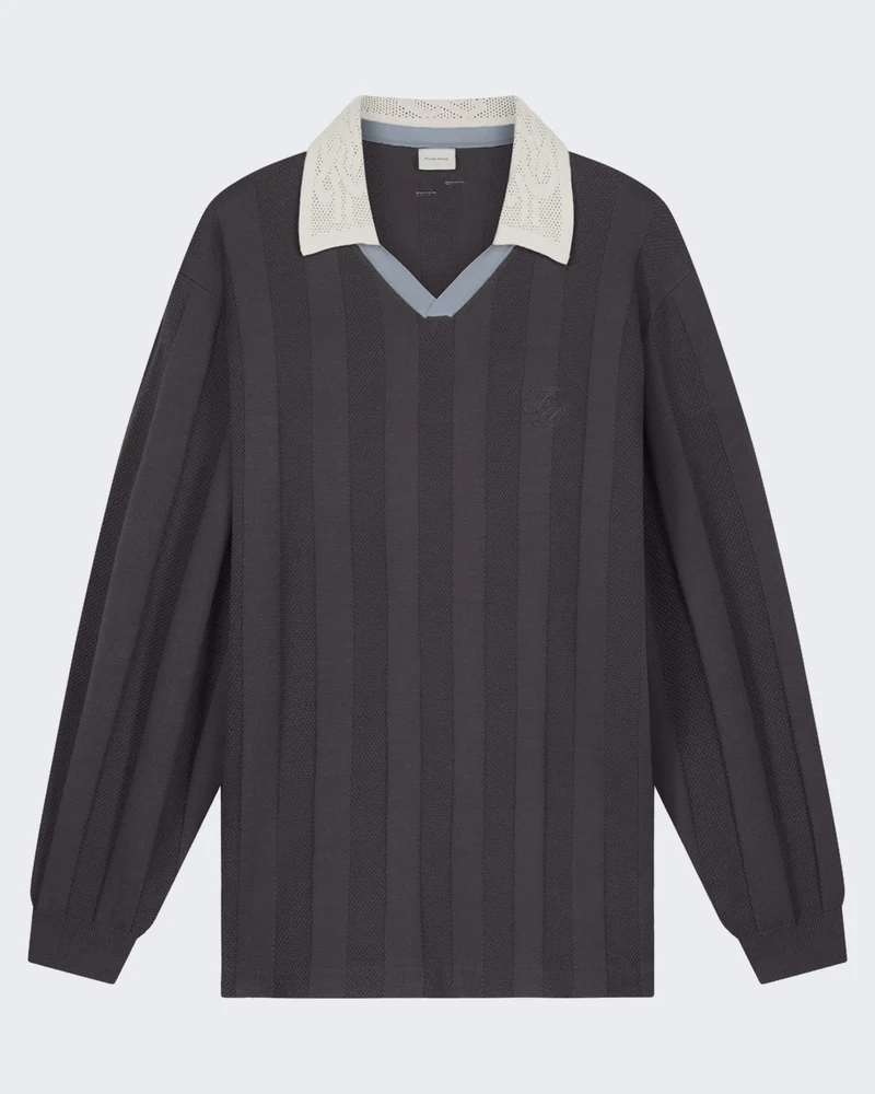 Heren Gebreid football jersey Grijs