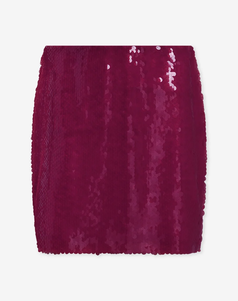 MAVI SEQUIN SKIRT FUCHSIA