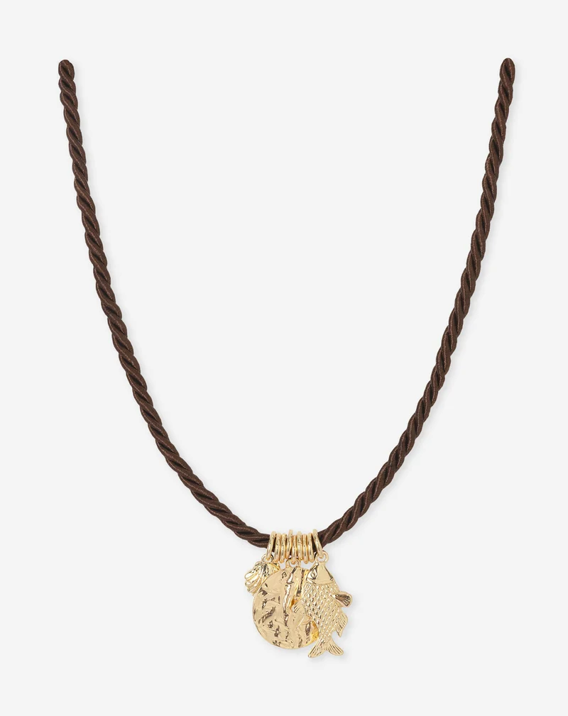 SEA CORD NECKLACE DONKERBRUIN