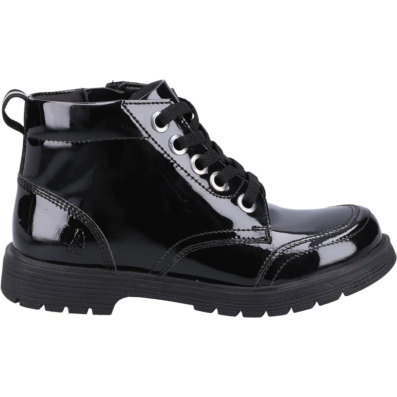 Hush Puppies Jolie lakleren laarzen voor meisjes - zwart