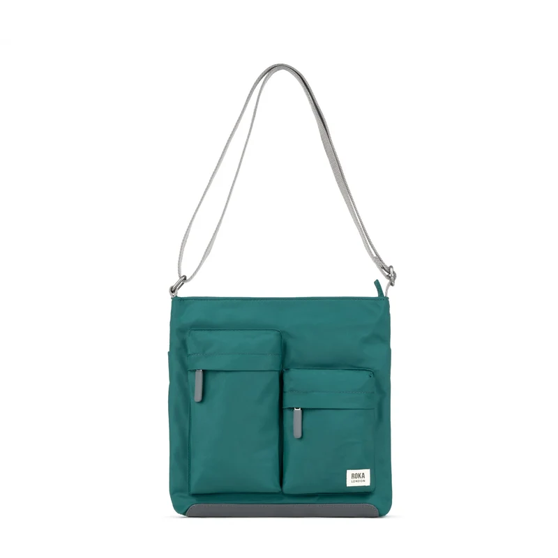 ROKA Kennington M Medium Tas van Gerecycled Nylon - Teal