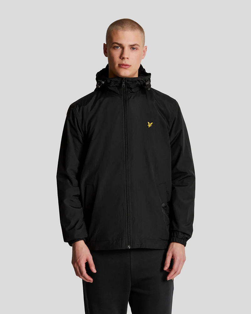 Lyle & Scott Waterbestendige herenjas met capuchon | Gitzwart