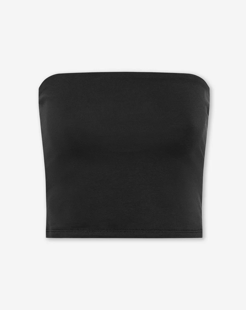 TAMAR STRAPLESS TOP ZWART