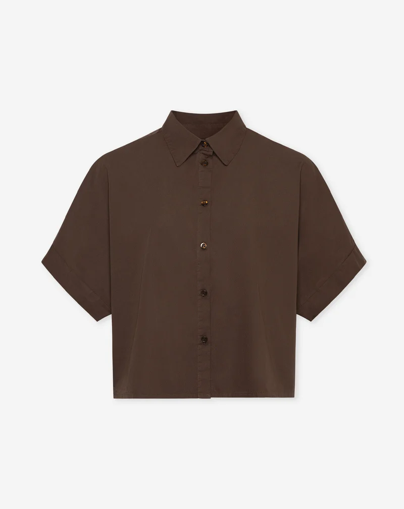 ROSA COTTON BLOUSE BRUIN