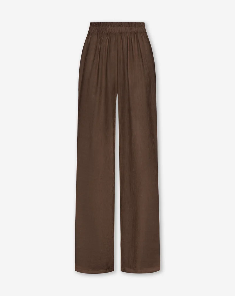 HALLY WIDE LEG PANTS PETITE BRUIN