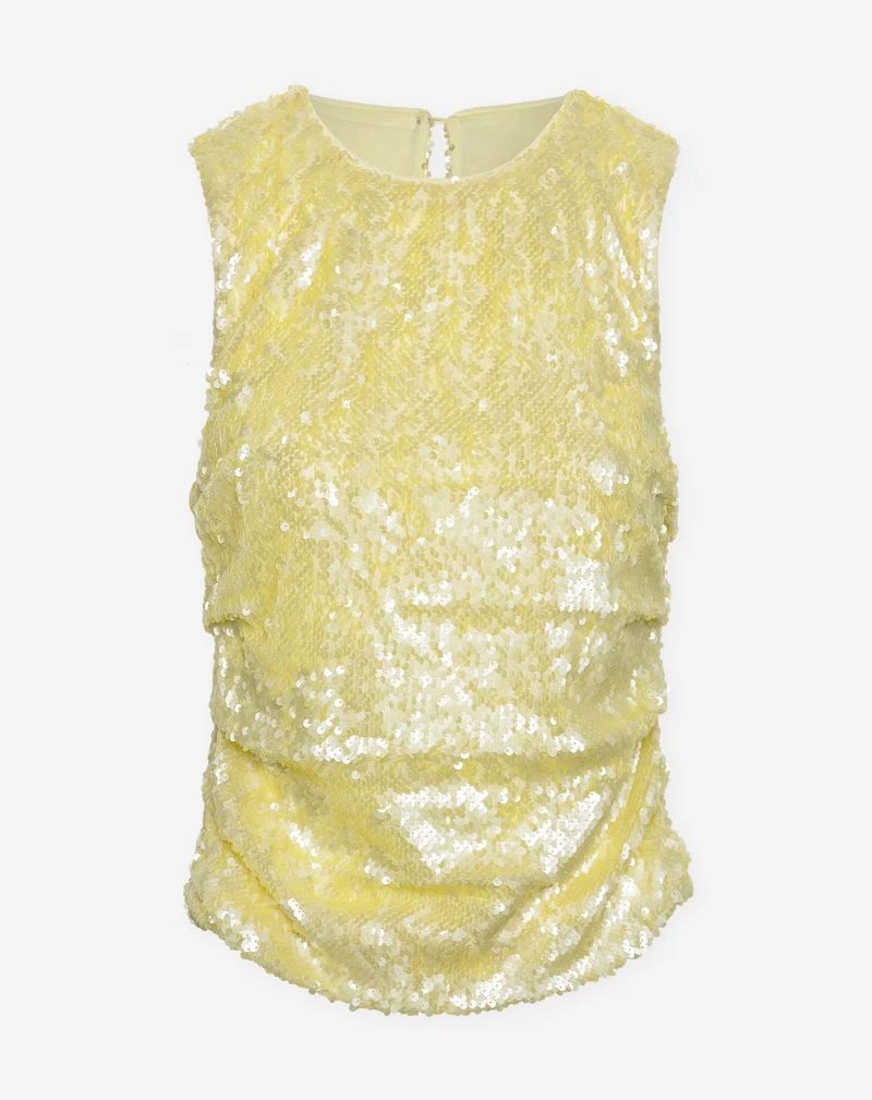 AVIVA SEQUIN TOP BOTERGEEL