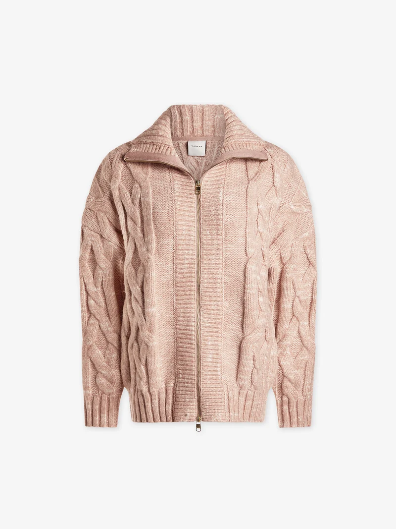 Aida Cable Knit Zip-Through Jacket