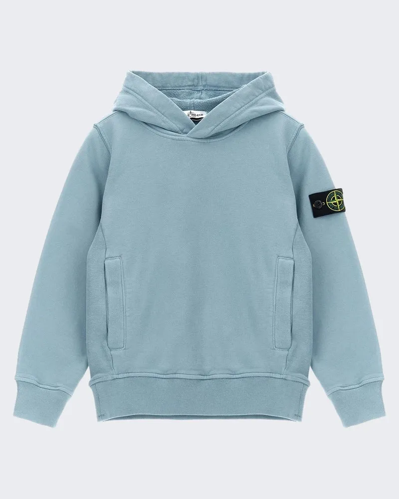 Stone Island Kids Hoodie Sweater Blauw