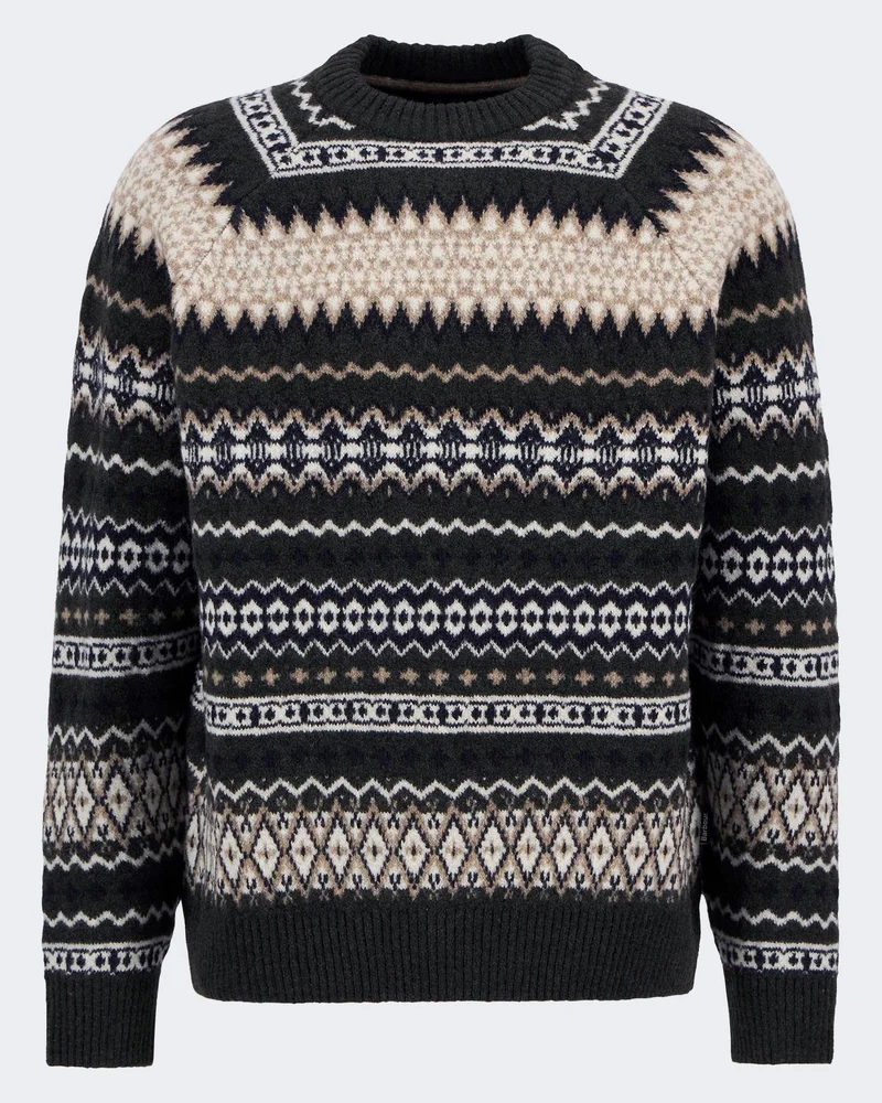 Barbour Heren Hase Fair Isle Sweater Groen