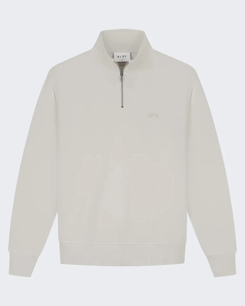 Heren Signature Half Zip Grijs