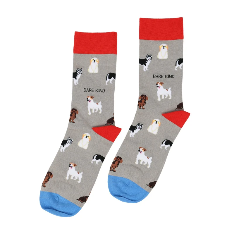 Bare Kind Red de honden bamboe sokken