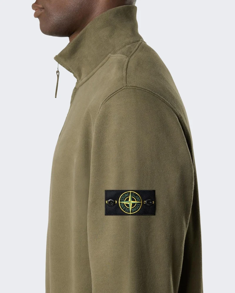 Heren Half Zip Sweater Groen