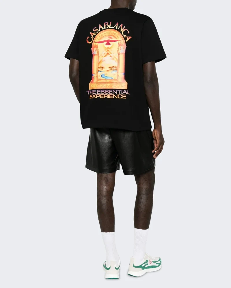 Heren Hermons Mirage Arch Printed Classic T-Shirt Hermons Mirage Arch Zwart