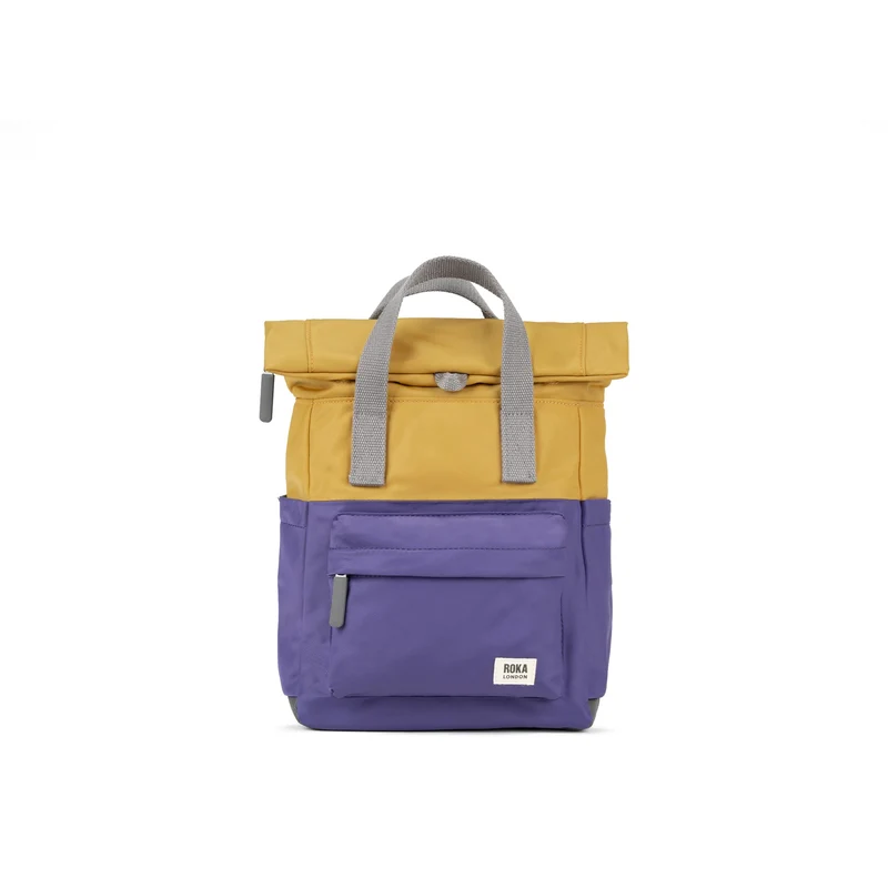 ROKA Creatieve verspilling Canfield B Maïs/Moerbei Kleine Gerecyclede Nylon Tas