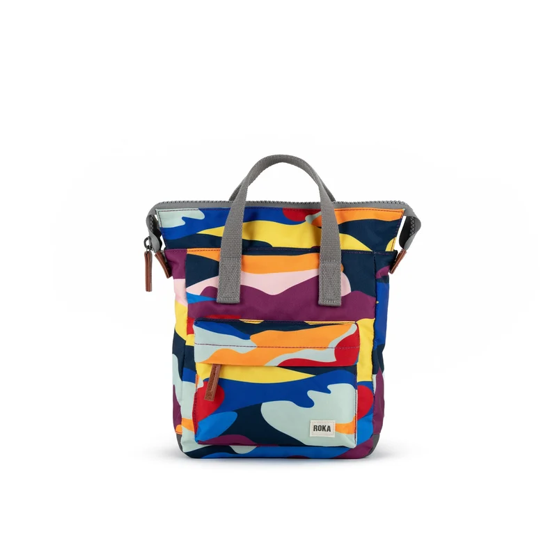 ROKA Bantry B Small Duurzame Canvas Tas met Opvallende Camouflageprint