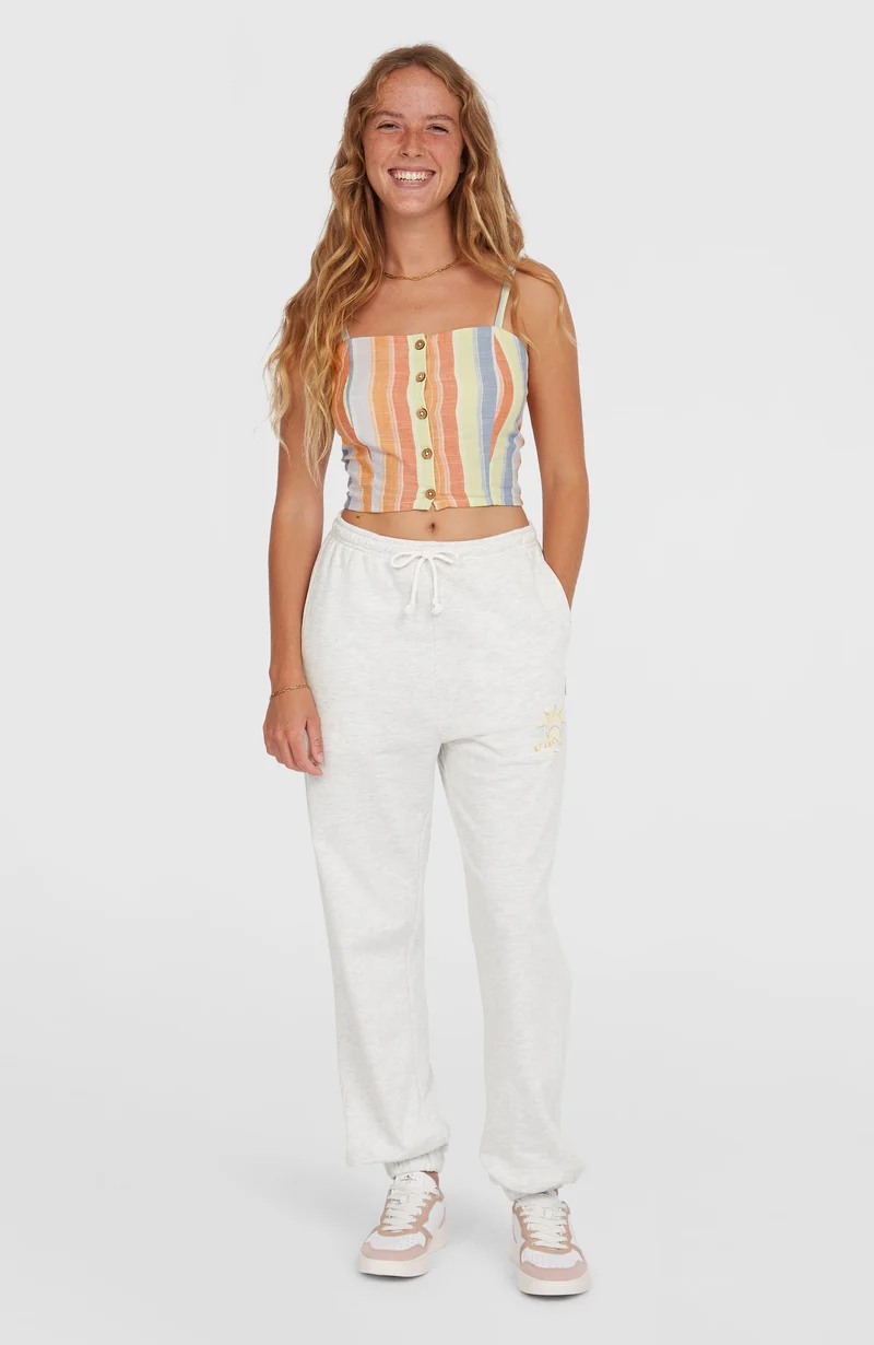 Beach Vintage joggingbroek | White Melange