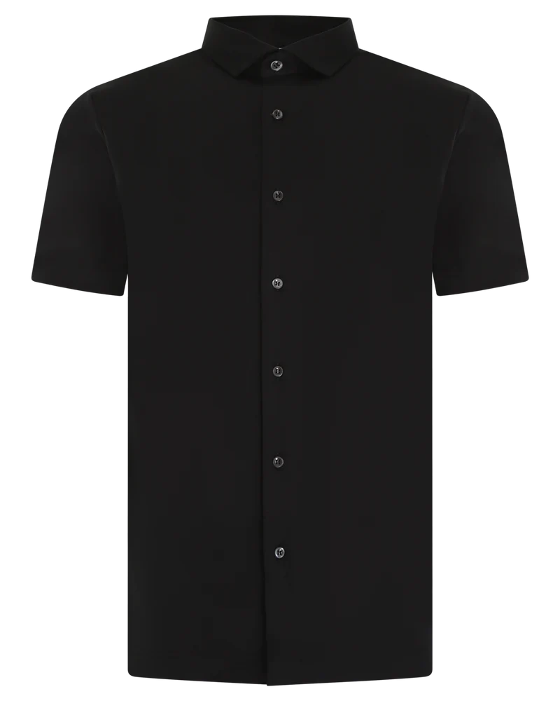 Heren Interlock Supima Shirt Zwart
