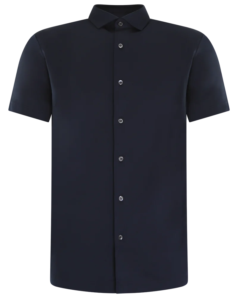Heren Interlock Supima Shirt Blauw