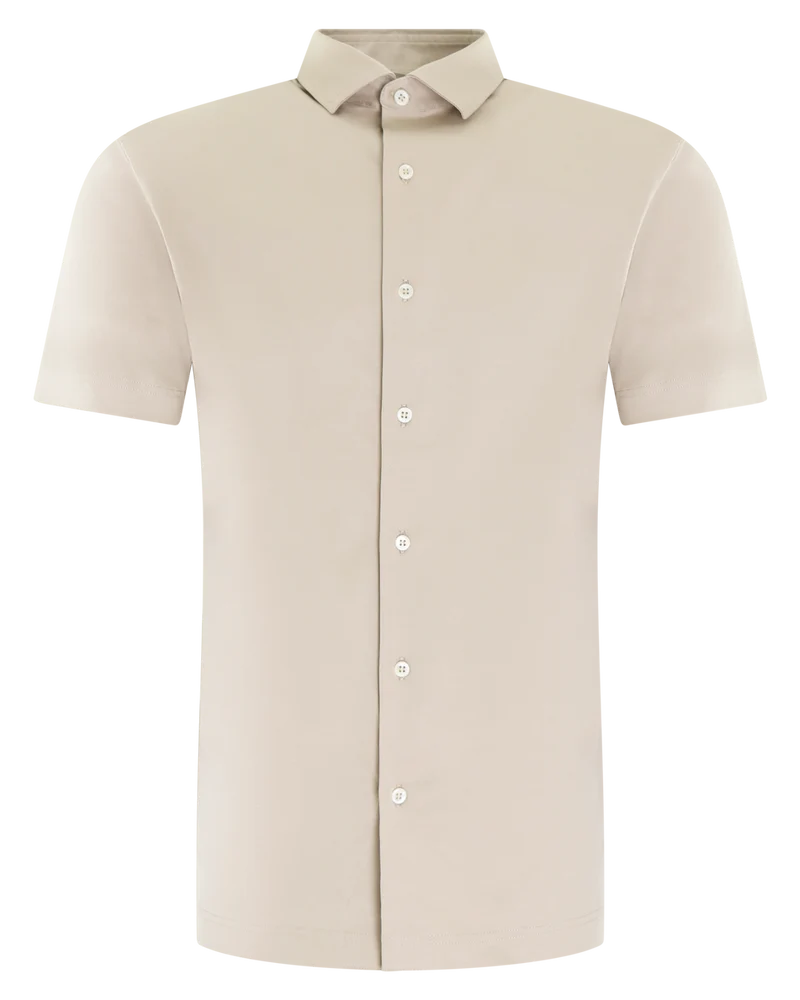 Heren Interlock Supima Shirt Beige