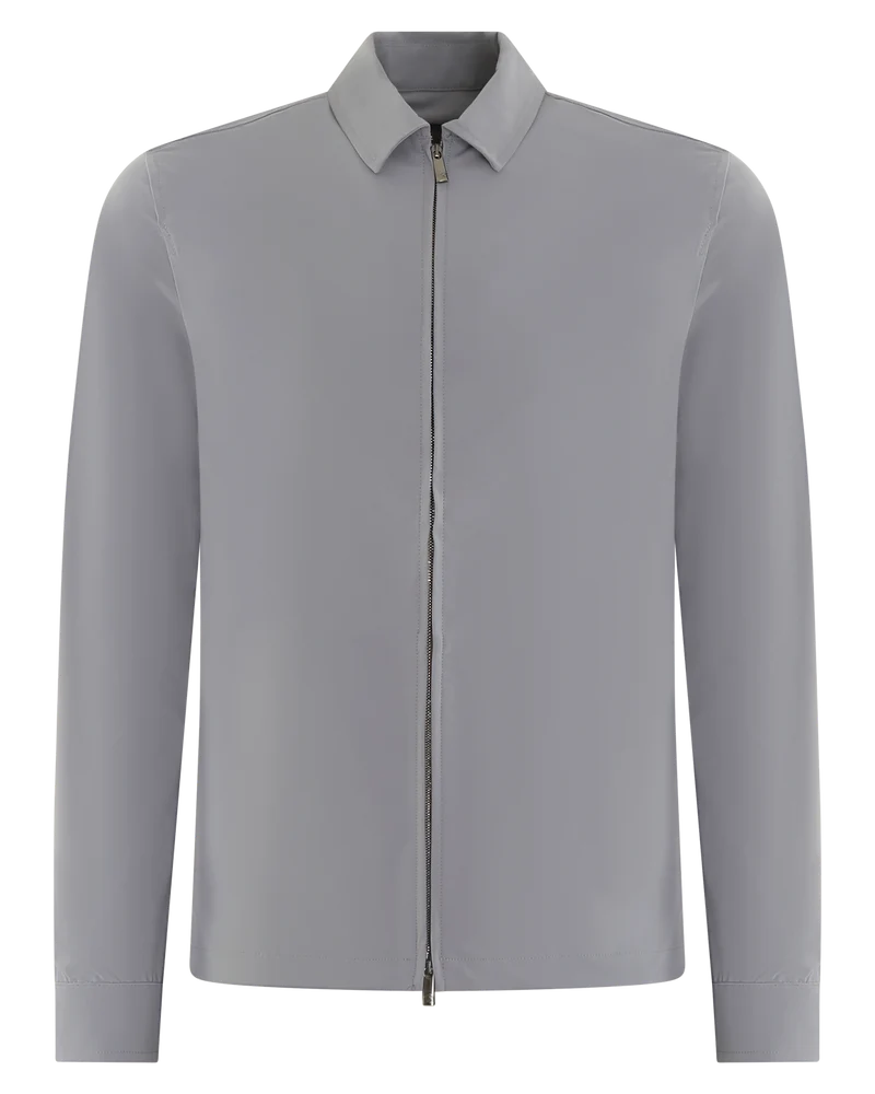 Heren Tech Stretch Overshirt Grijs